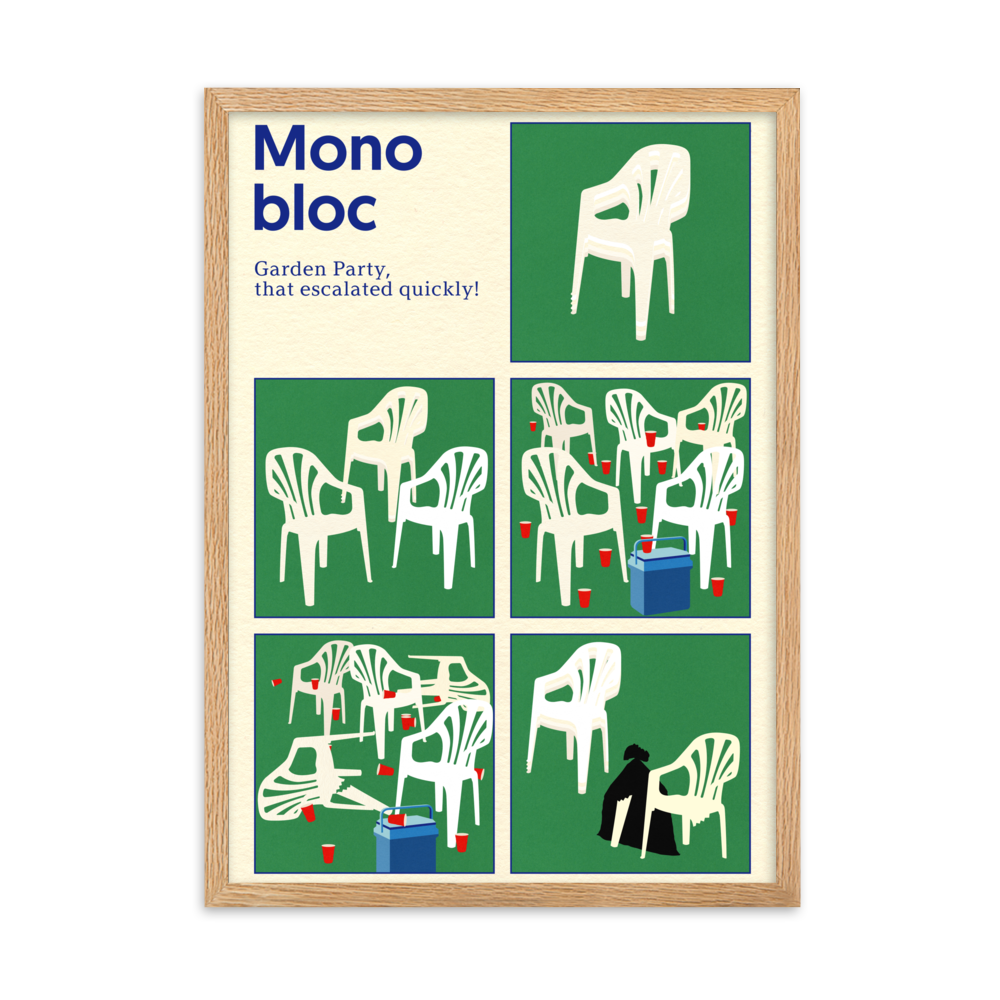 Framed Fine Art Print – Monobloc Garden Party
