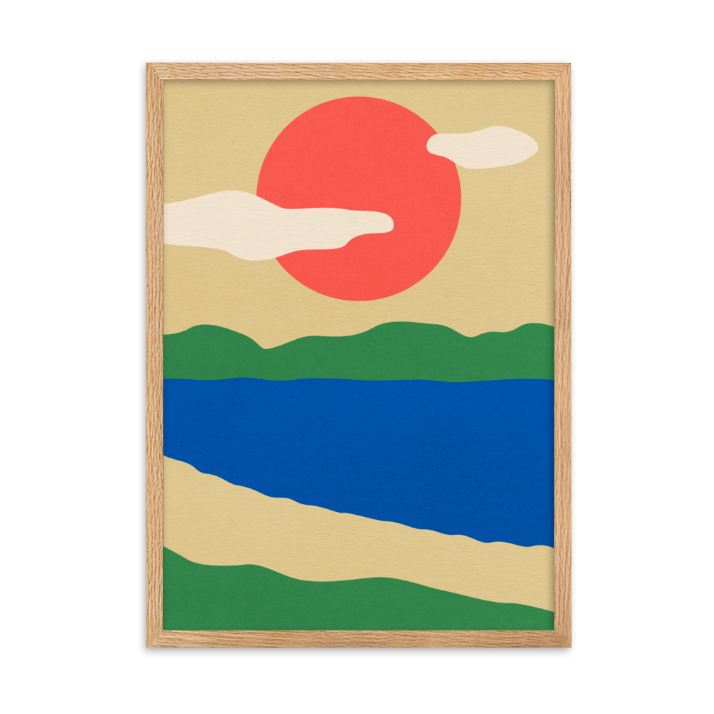 Framed Fine Art Print – Summer By The Lakes