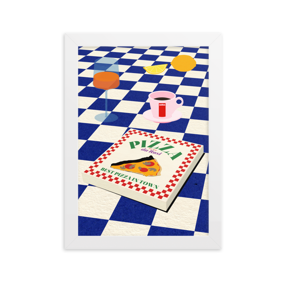 Framed Fine Art Print – The Italian Menu