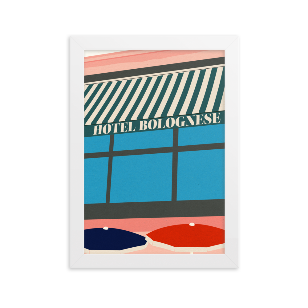Framed Fine Art Print – Hotel Bolognese