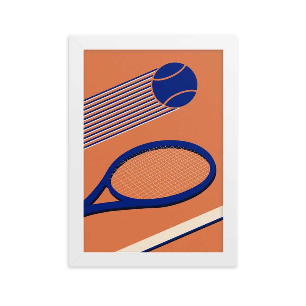 Framed Fine Art Print – Tennis 80's