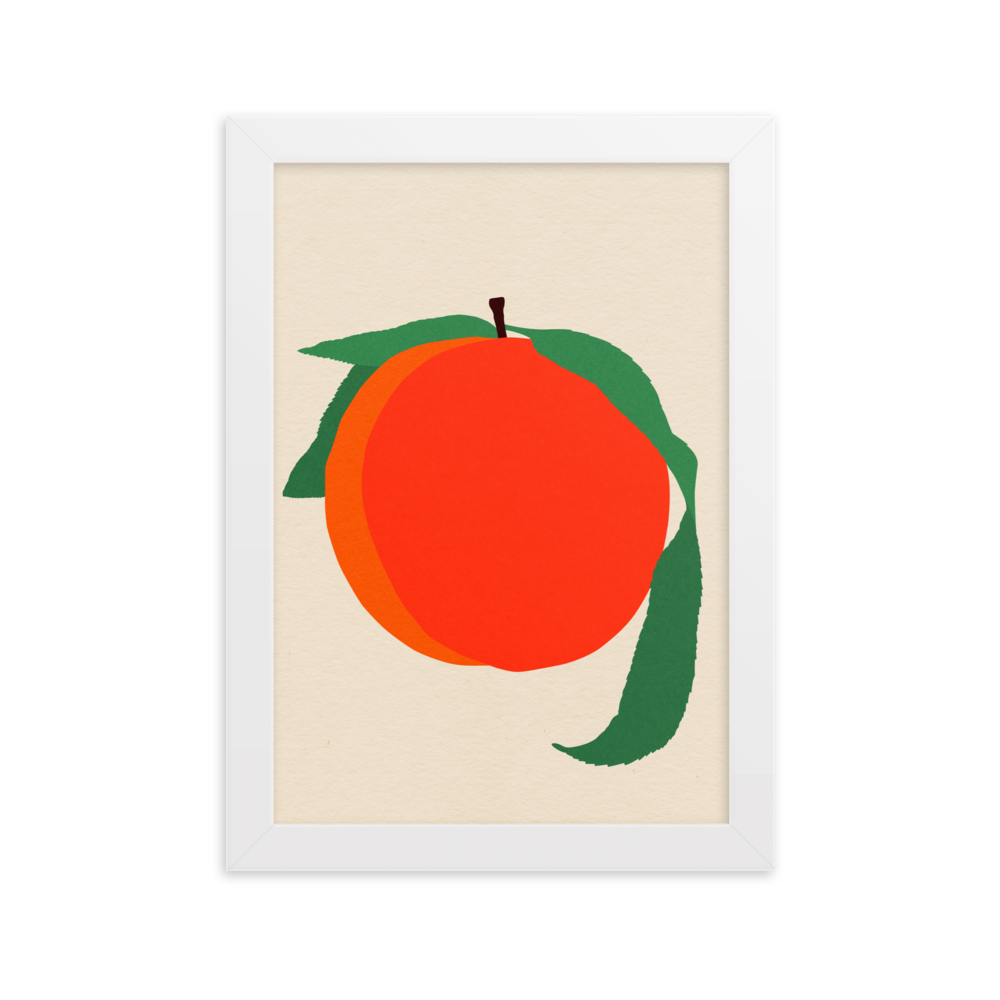 Framed Fine Art Print – Peach