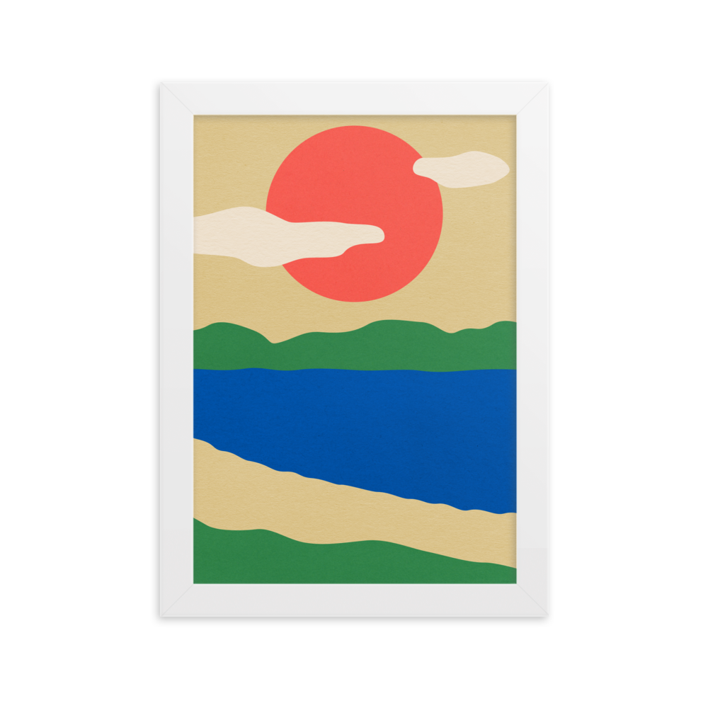 Framed Fine Art Print – Summer By The Lakes