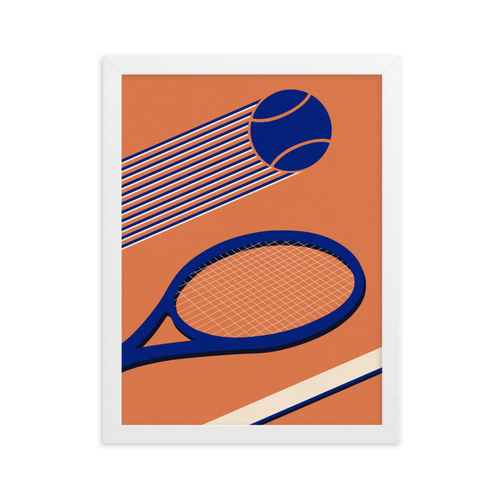 Framed Fine Art Print – Tennis 80's