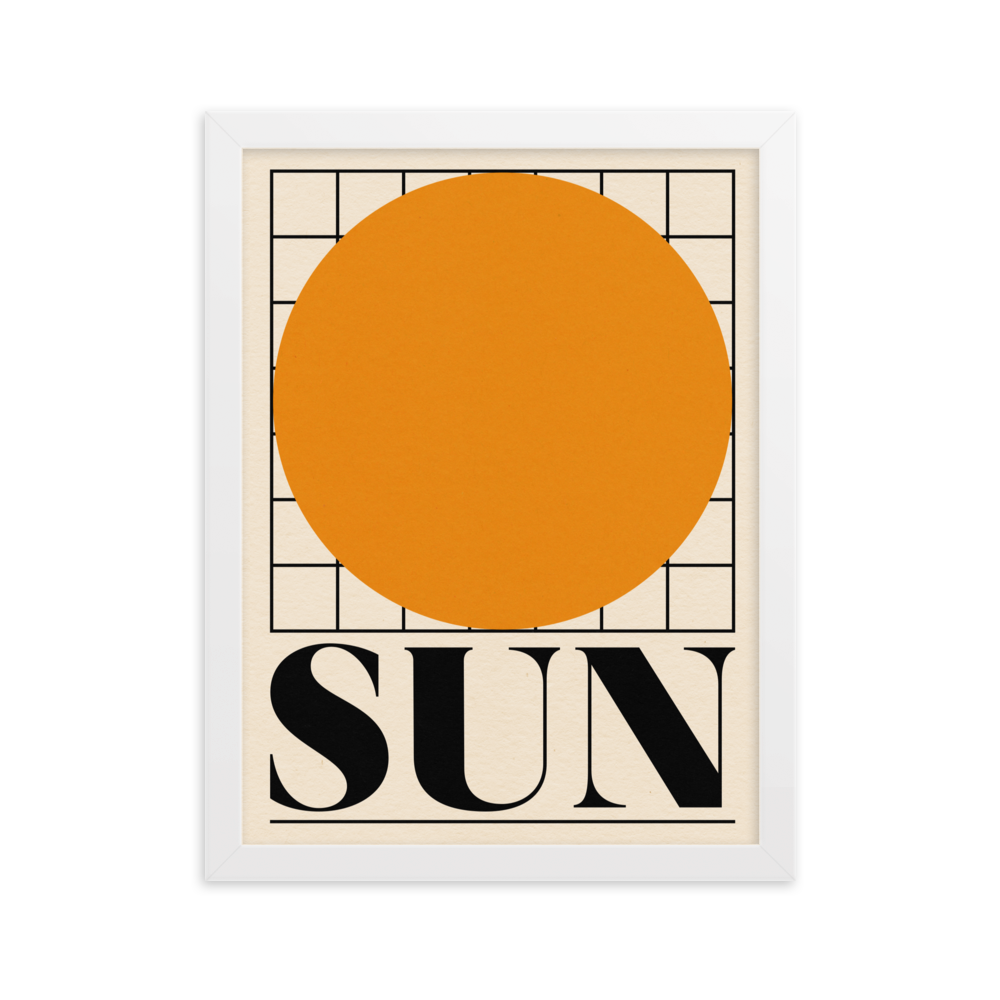 Framed Fine Art Print – SUN
