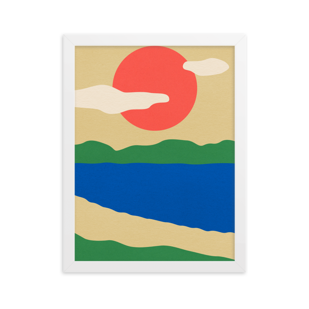 Framed Fine Art Print – Summer By The Lakes