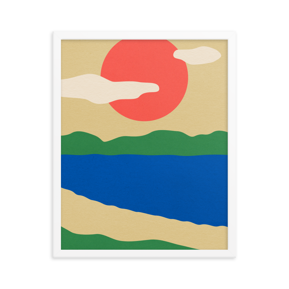 Framed Fine Art Print – Summer By The Lakes