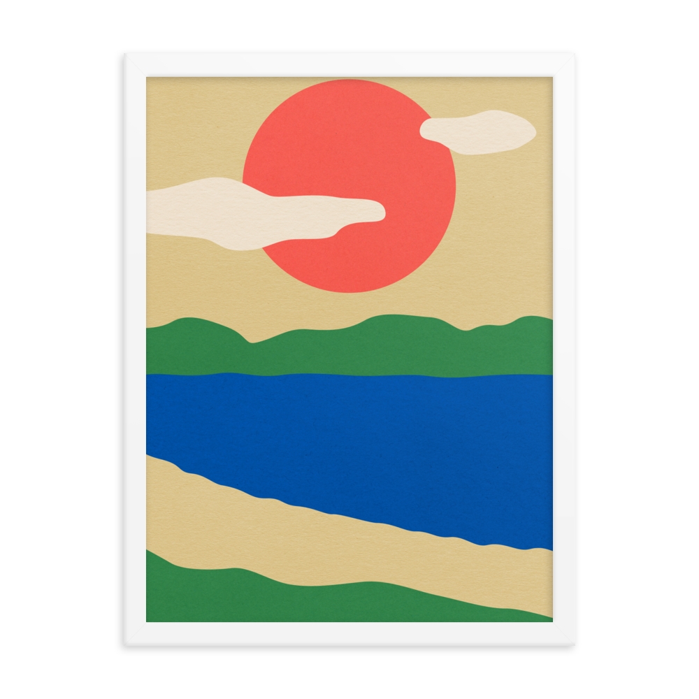 Framed Fine Art Print – Summer By The Lakes