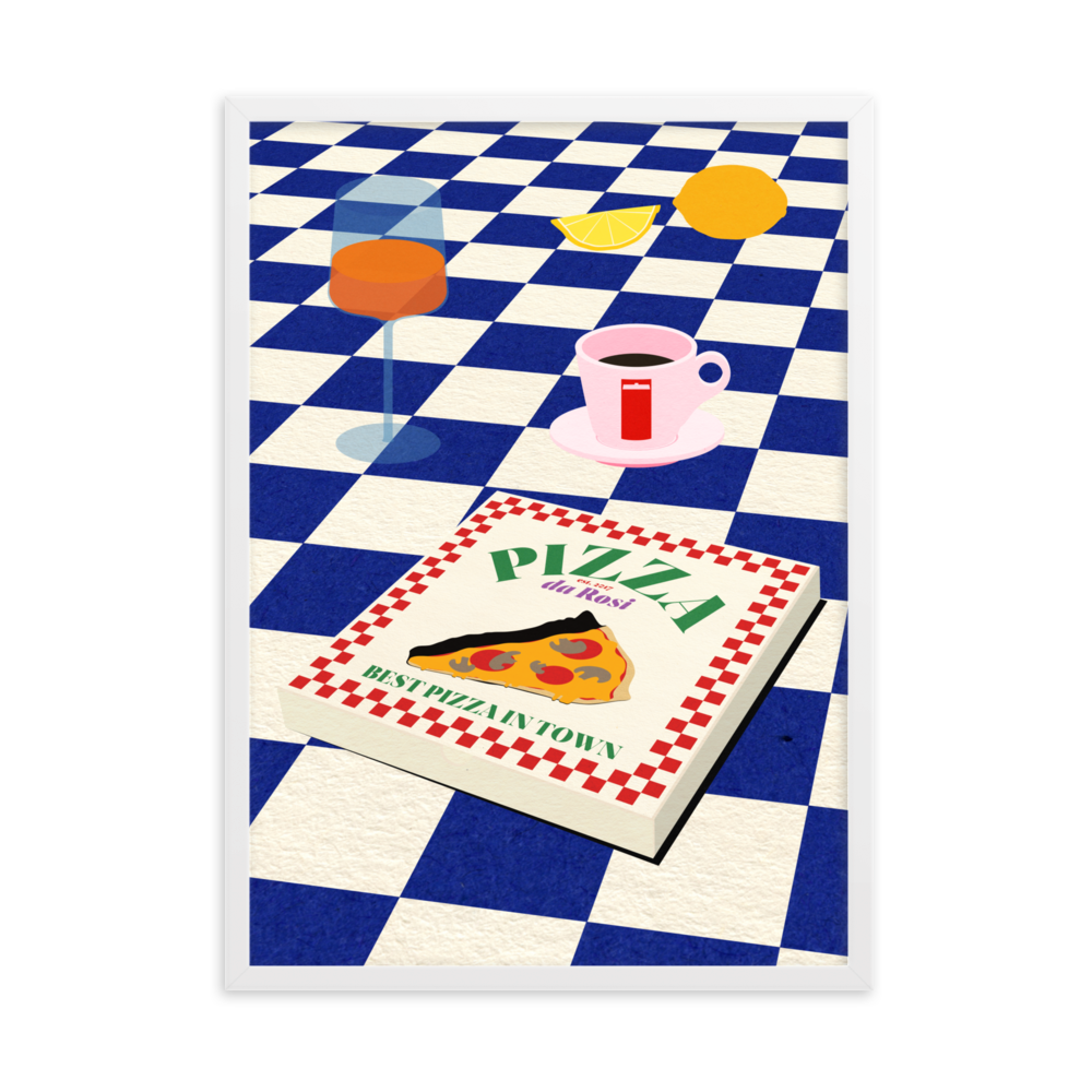Framed Fine Art Print – The Italian Menu