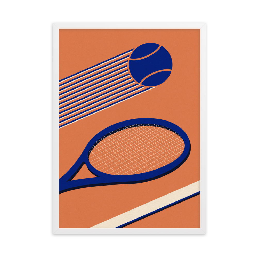Framed Fine Art Print – Tennis 80's