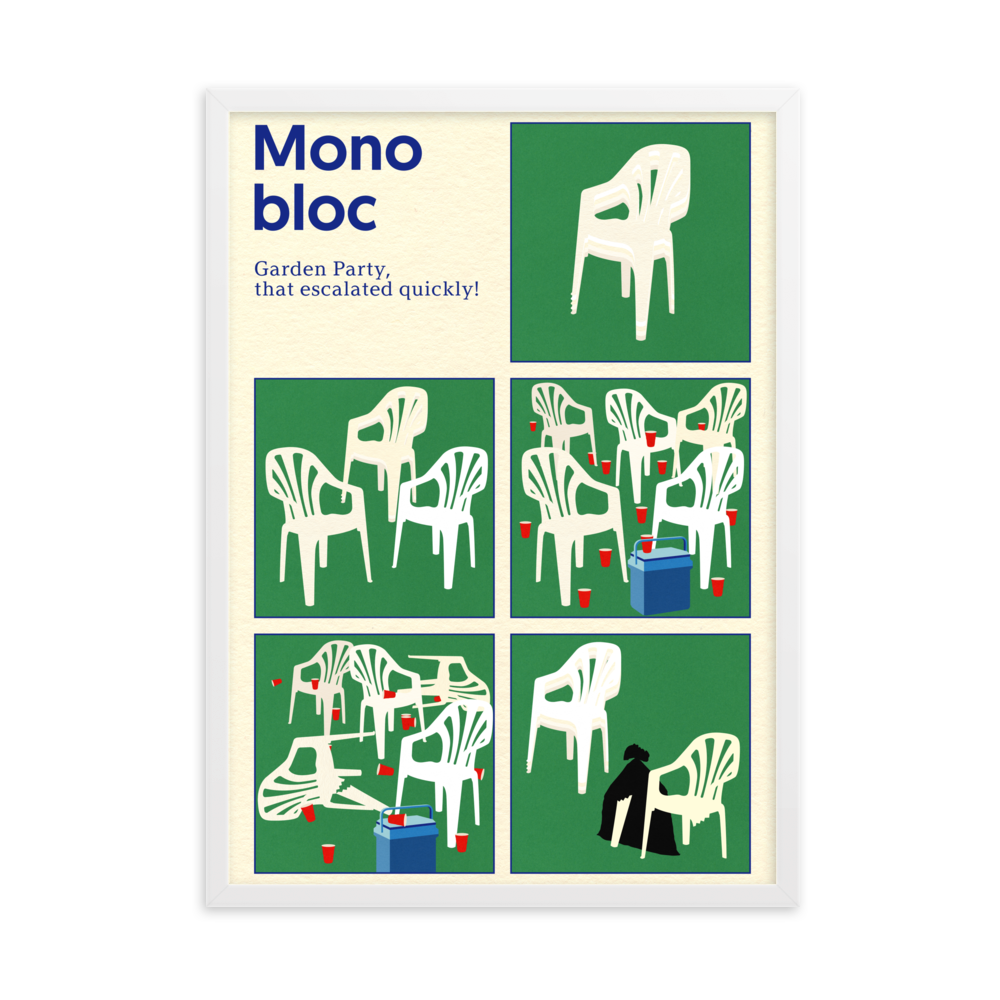 Framed Fine Art Print – Monobloc Garden Party