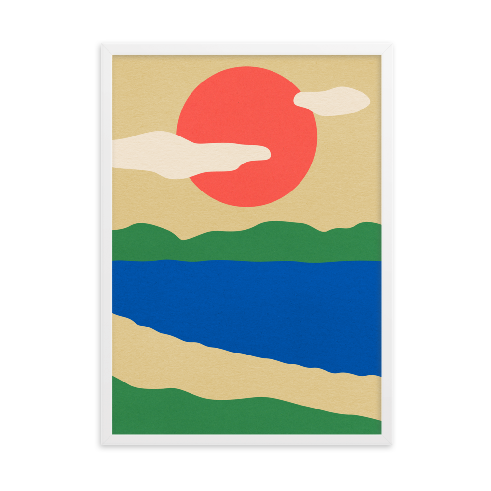 Framed Fine Art Print – Summer By The Lakes