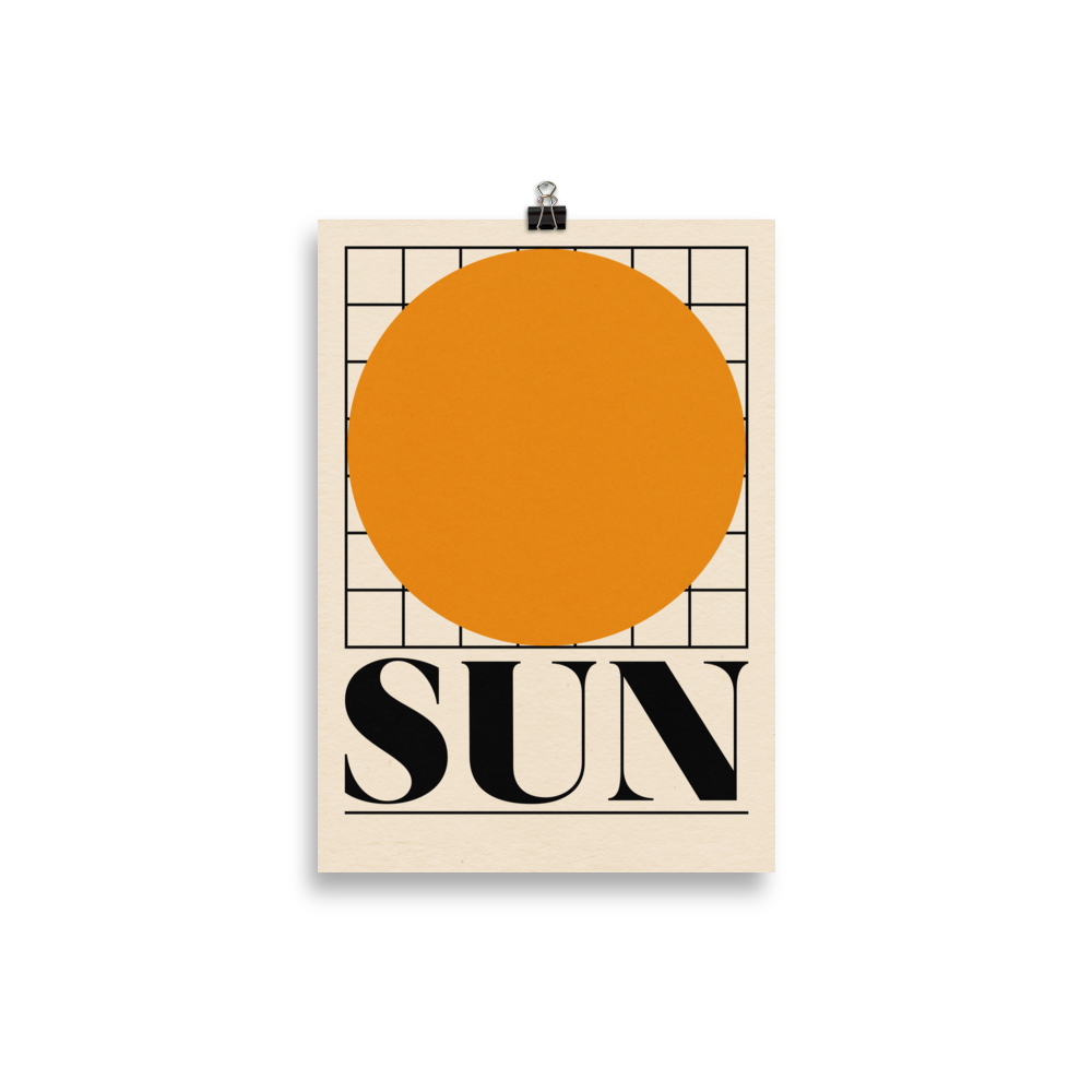 Poster Art Print Illustration – SUN