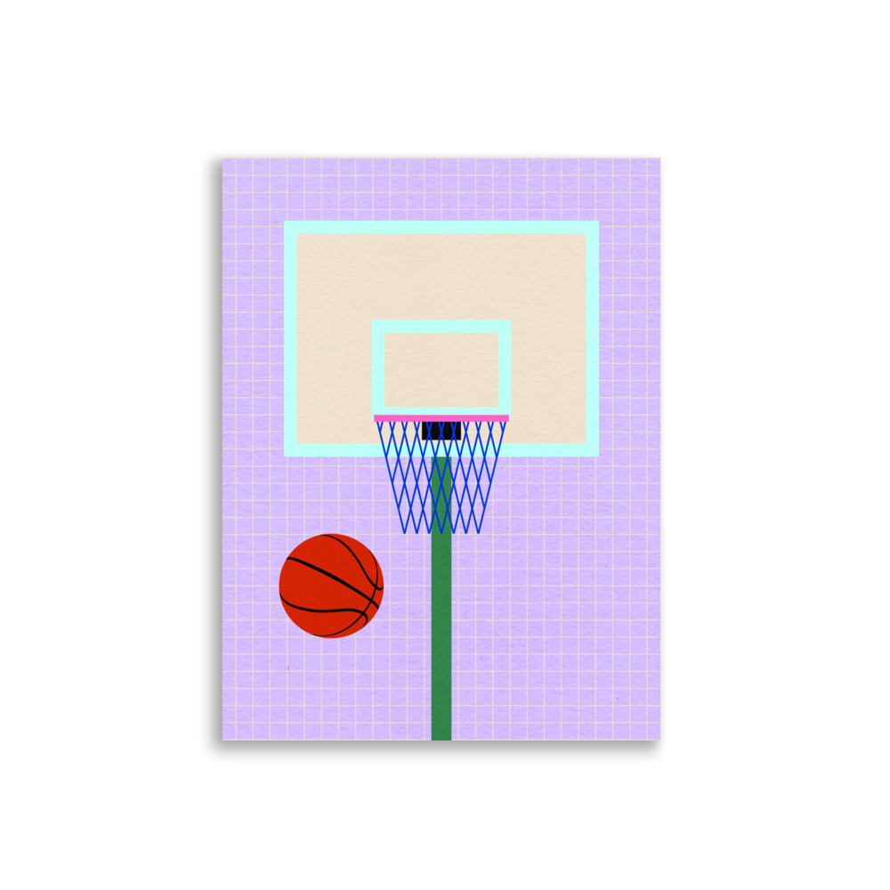 Poster Art Print Illustration – New York Basketball