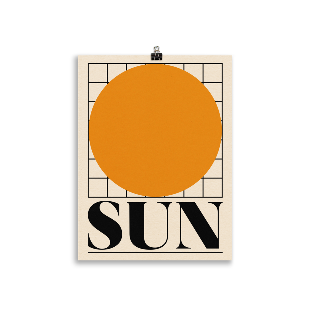 Poster Art Print Illustration – SUN