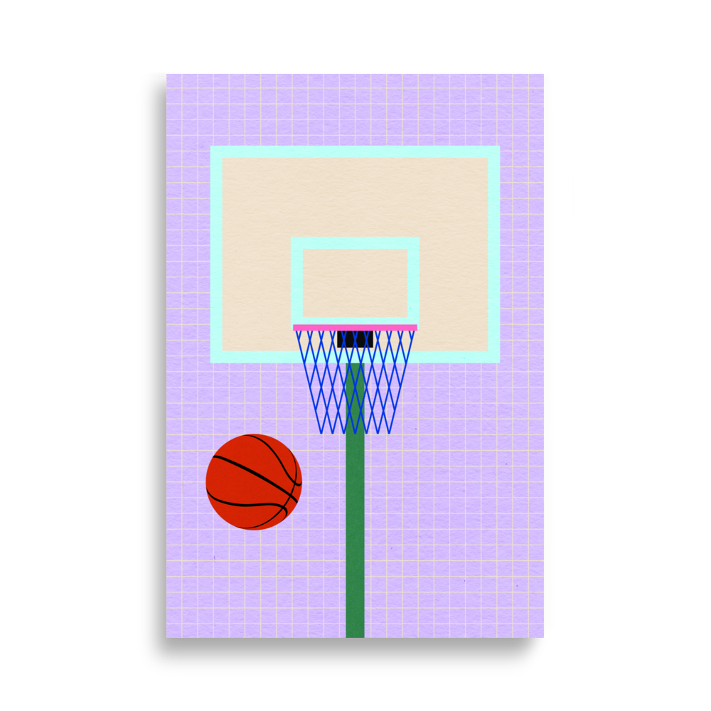 Poster Art Print Illustration – New York Basketball