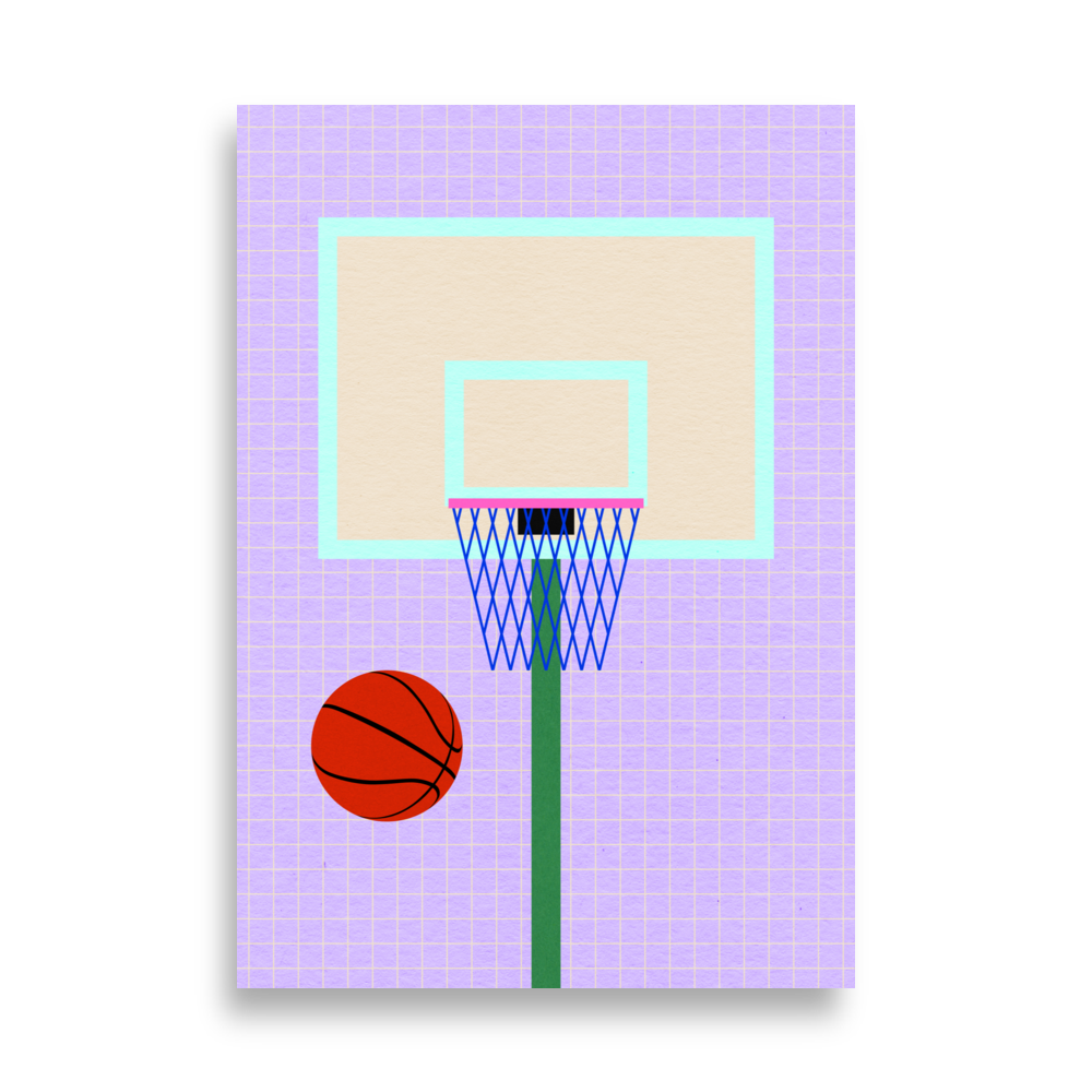Poster Art Print Illustration – New York Basketball