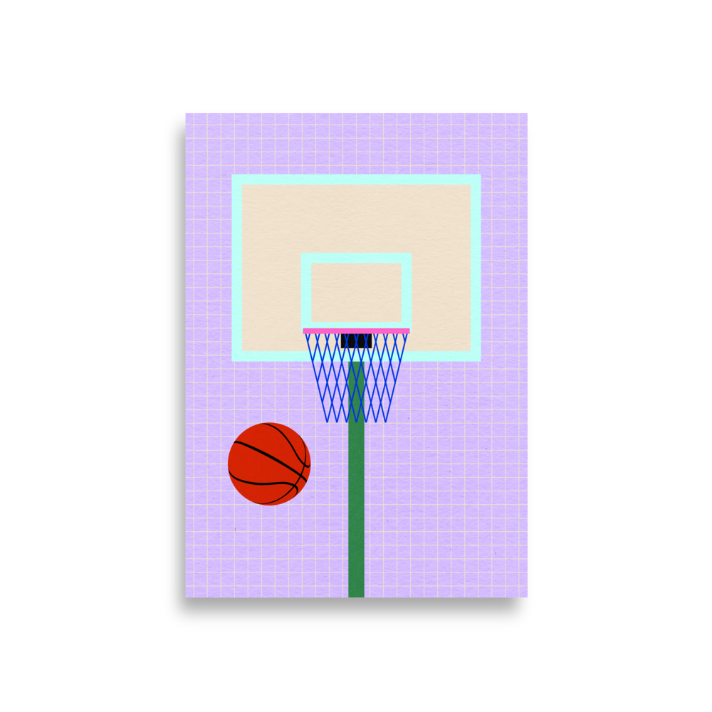 Poster Art Print Illustration – New York Basketball