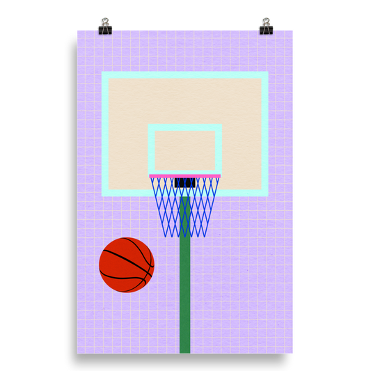 Poster Art Print Illustration – New York Basketball (in)