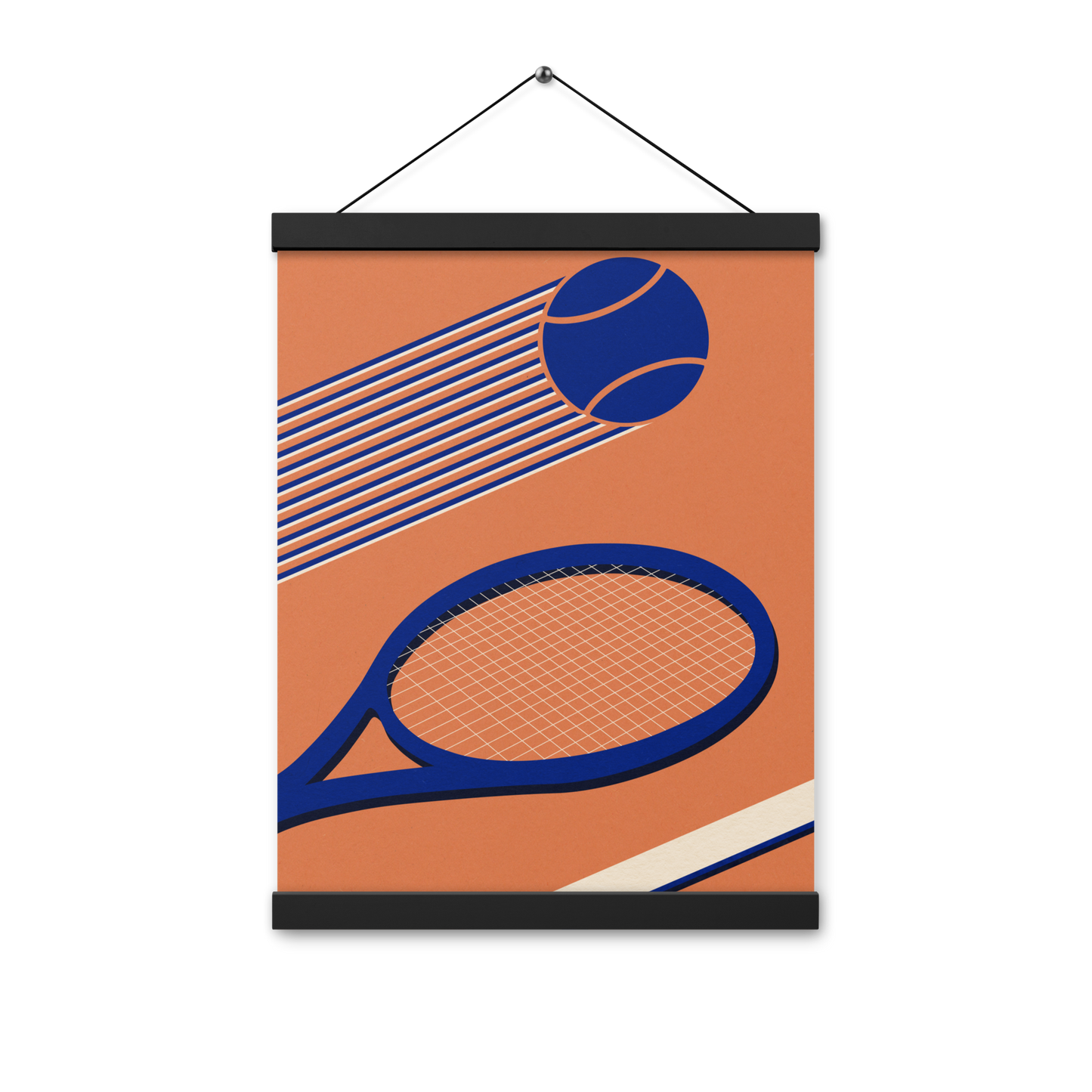 Poster with hangers – Tennis 80's
