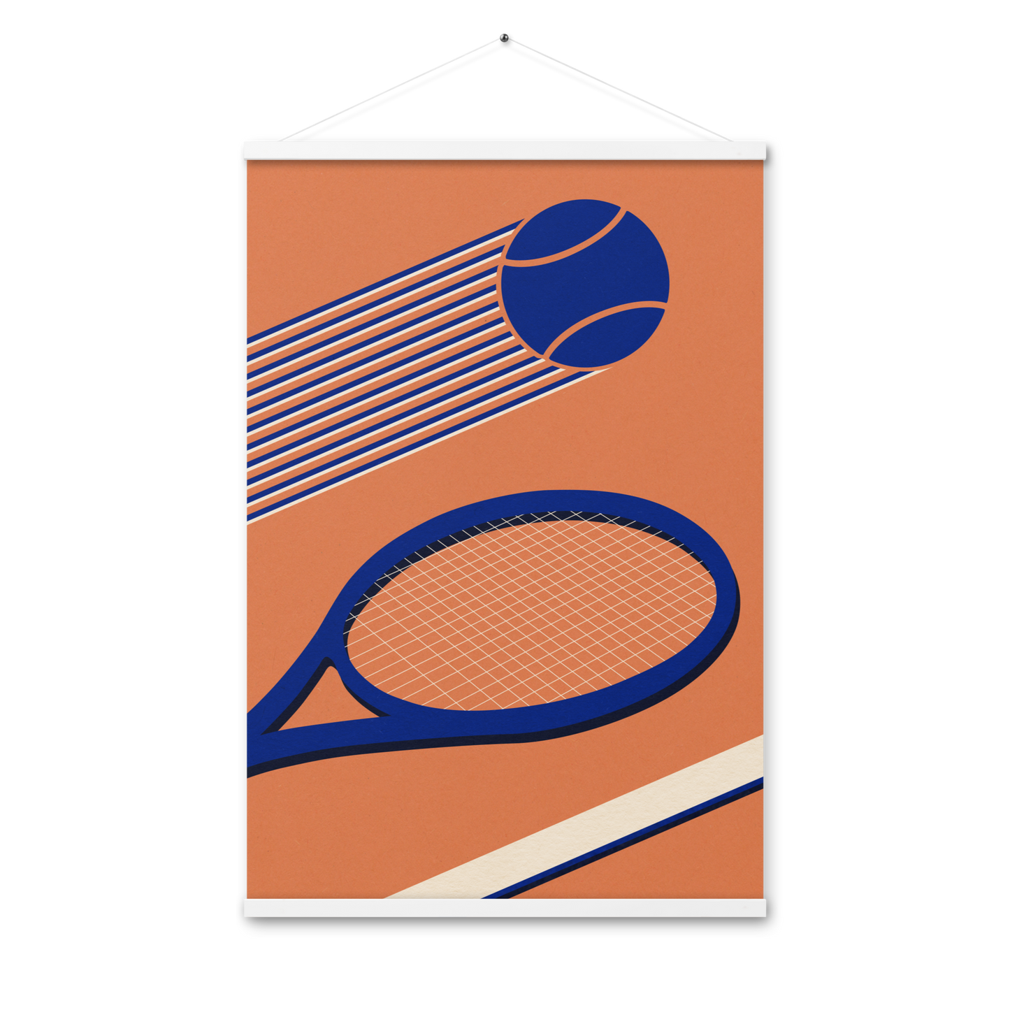 Poster with hangers – Tennis 80's