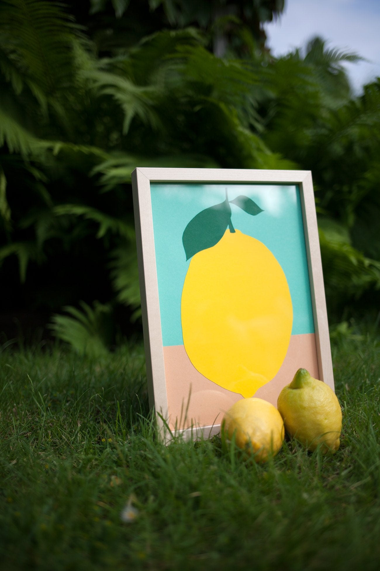 Lemon With Two Leaves