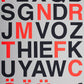 Alphabet Neon Red & Black