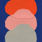 Orange, Pink And Grey On Navy