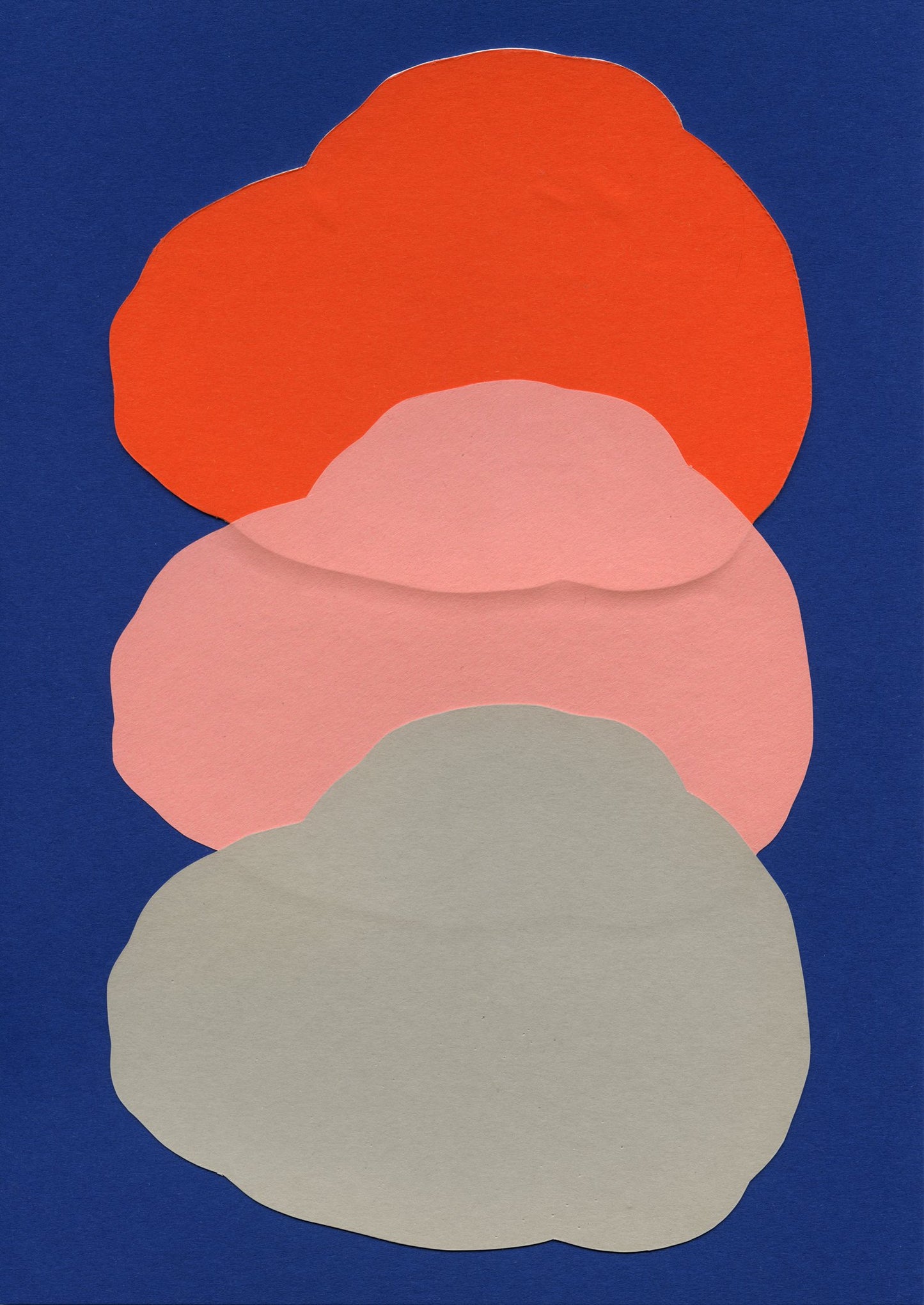 Orange, Pink And Grey On Navy