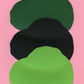 Dark Green, Black And Green On Pink