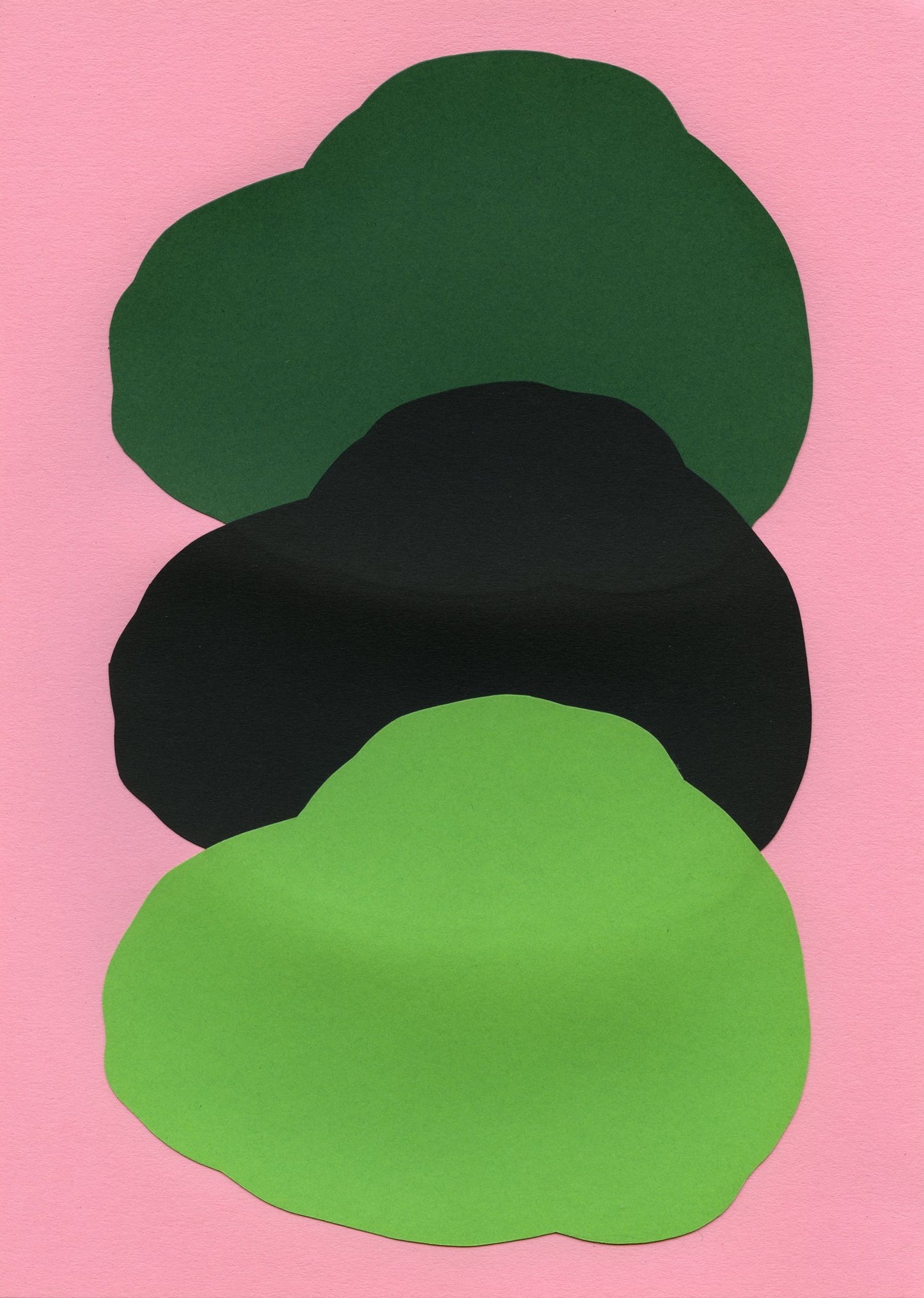 Dark Green, Black And Green On Pink