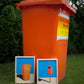 Orange Trash Can