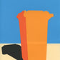 Orange Garbage Bin