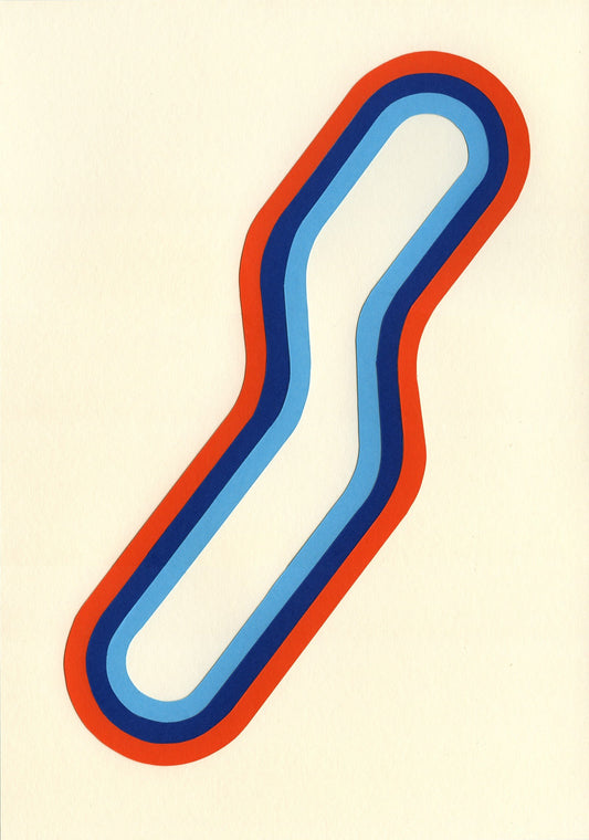 Track Orange, Dark Blue & Blue