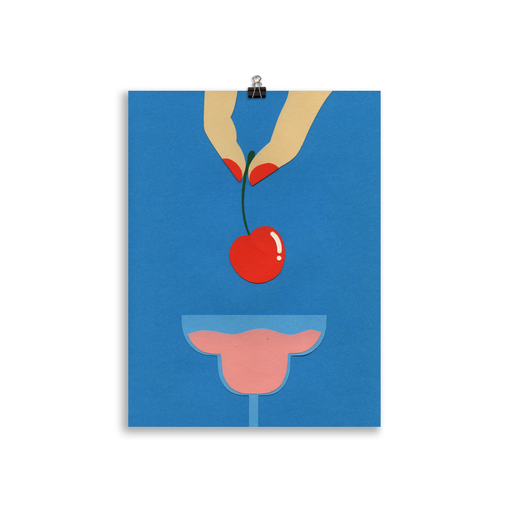 Poster Art Print Illustration - Cherry Nails II