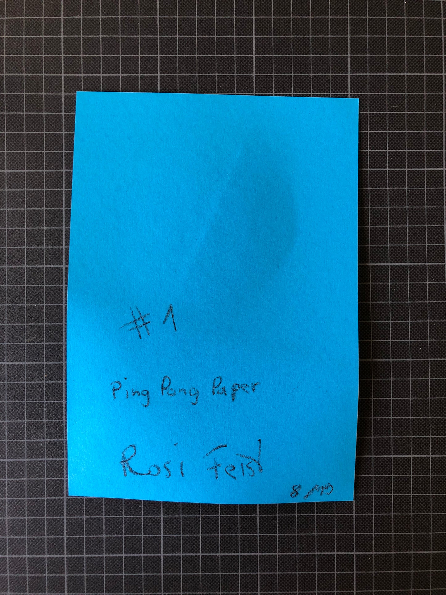 Ping Pong Paper #1