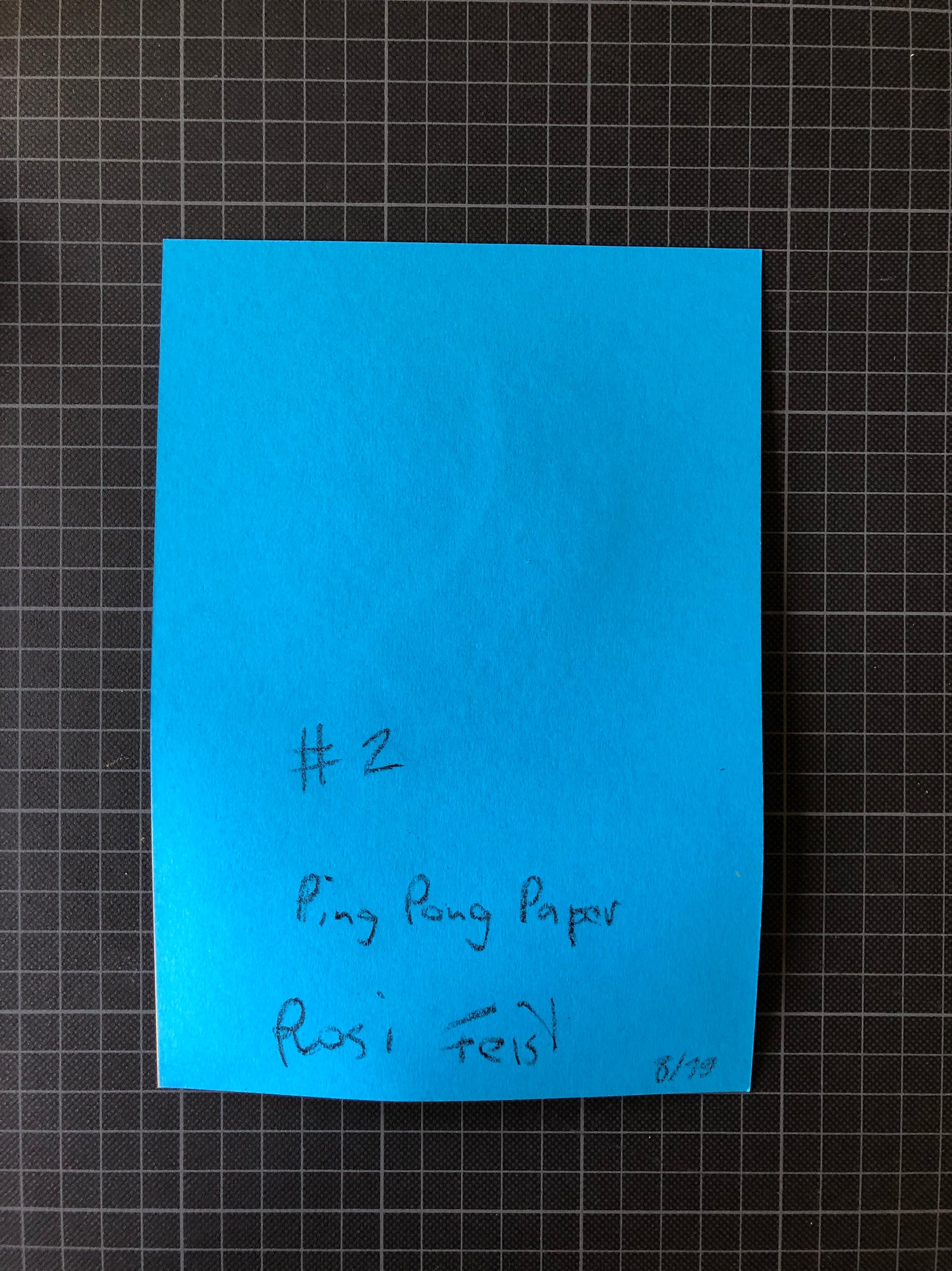 Ping Pong Paper #2