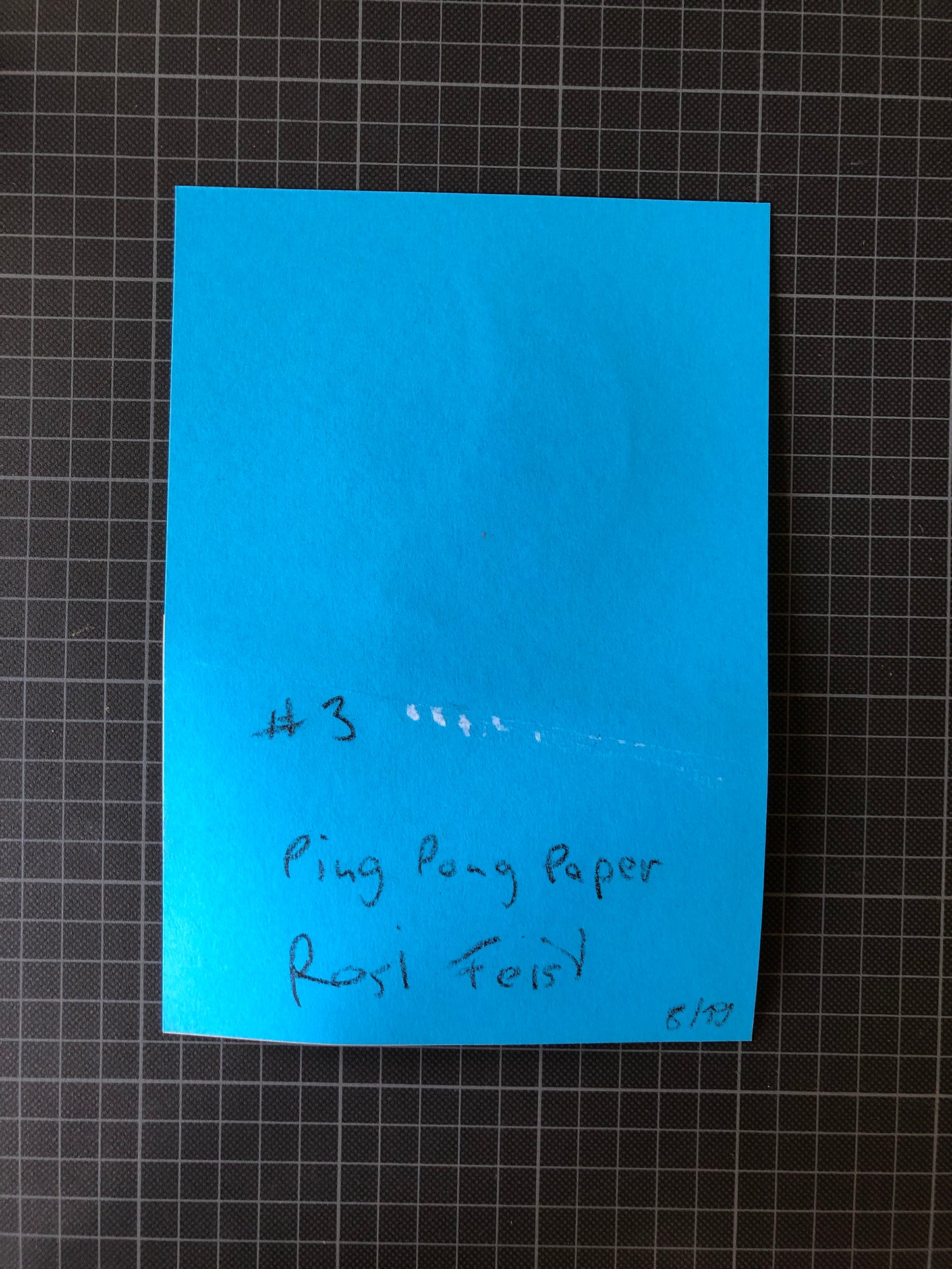Ping Pong Paper #3