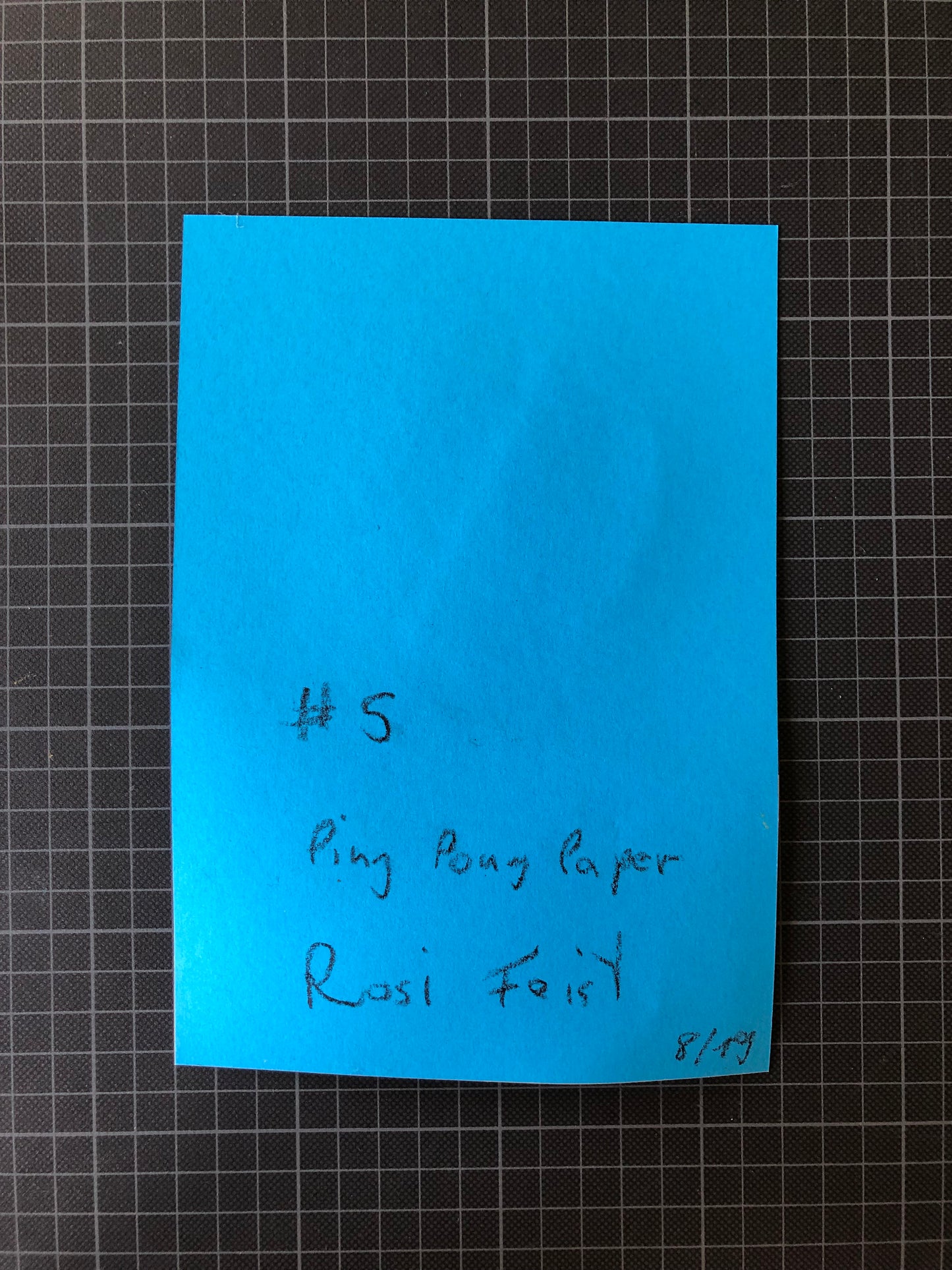 Ping Pong Paper #5