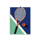 Poster Art Print Illustration – Malibu Tennis Club