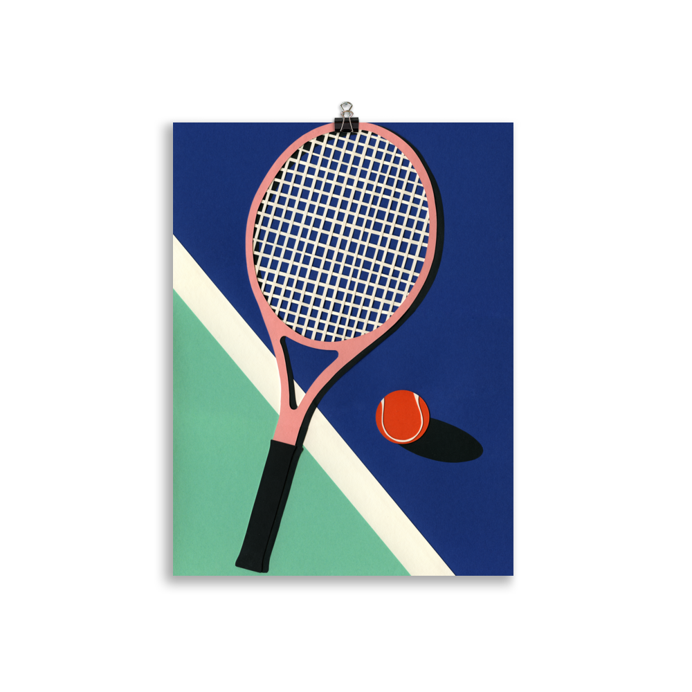 Poster Art Print Illustration – Malibu Tennis Club