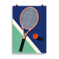 Poster Art Print Illustration – Malibu Tennis Club