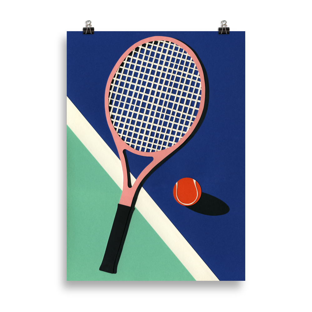 Poster Art Print Illustration – Malibu Tennis Club