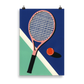 Poster Art Print Illustration – Malibu Tennis Club