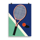 Poster Art Print Illustration – Malibu Tennis Club