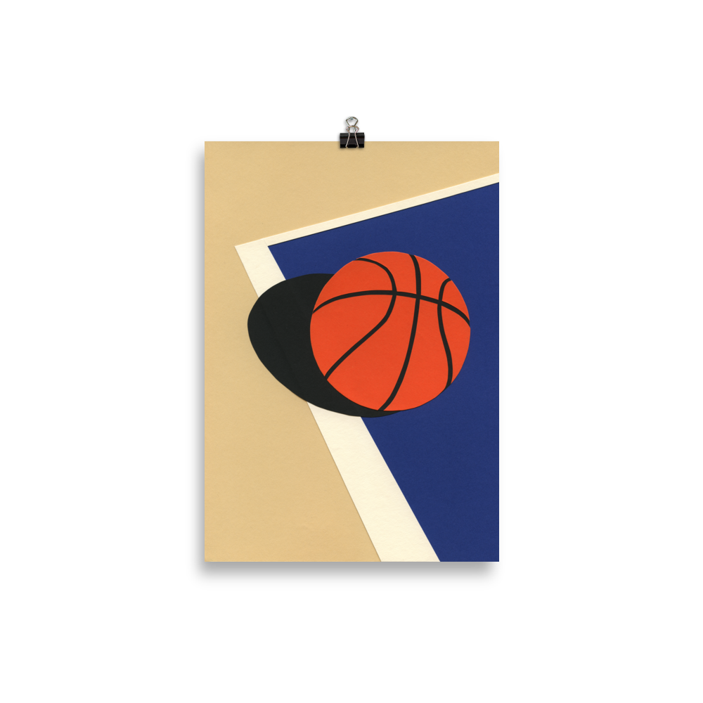 Poster Art Print Illustration – Oakland Basketball Team