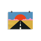 Poster Art Print Illustration – Road To Sun