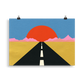 Poster Art Print Illustration – Road To Sun