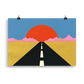 Poster Art Print Illustration – Road To Sun