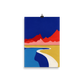 Poster Art Print Illustration – Red Hills Desert Pool